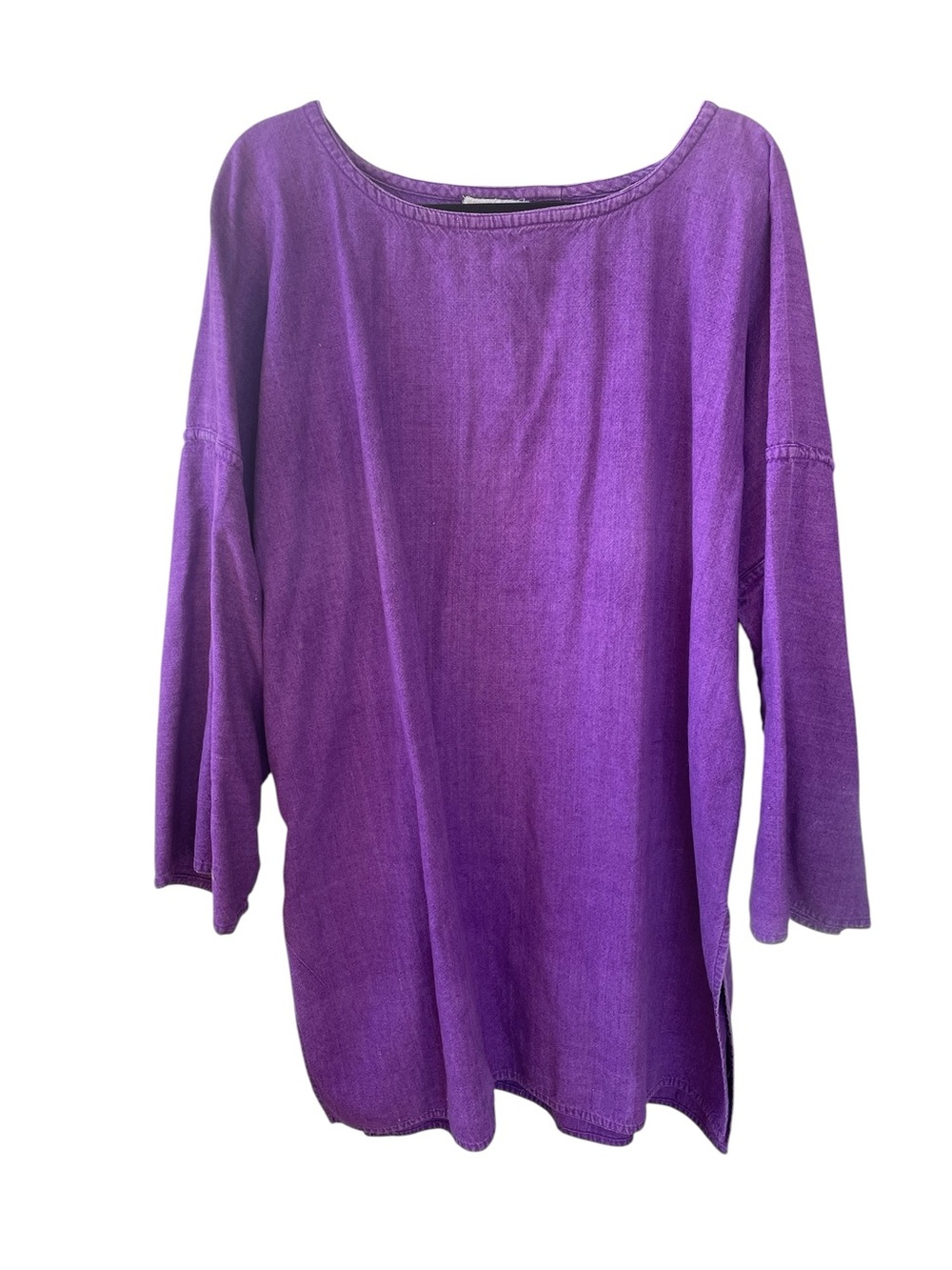 VTG 80s Carnaby Street Victoria BC Purple Cotton Tunic
